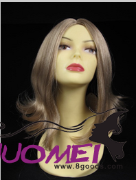 Golden long fashion wig