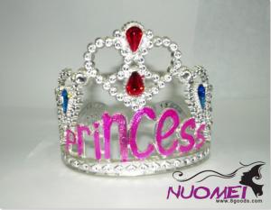 HT0036Princess crown in rose pink color