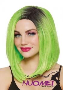 CW0393 Womens Lime Green Bob Wig