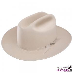 F0027 6X Silver Belly Open Road 2-3/4in. Brim Pre-Creased Felt Cowboy Hat