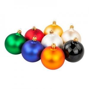 B0003 GLASS CHRISTMAS BAUBLES