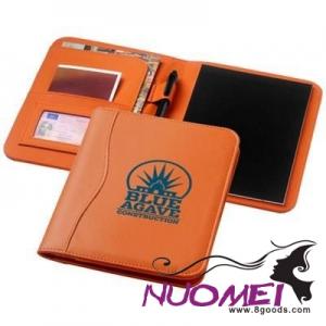 B0007 EBONY A5 PORTFOLIO in Orange