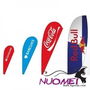 B0010 BAT FAN BEACH ADVERTISING FLAG 90 X 195 CM