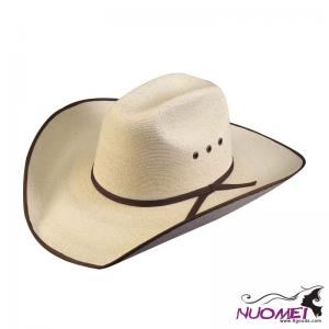 F0035 5X Hereford Straw Cowboy Hat