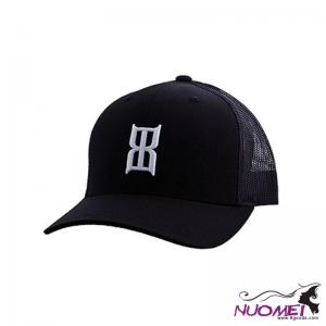 F0008 Mens Bex Black Steel Baseball Cap