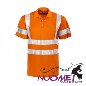 D0137 HIGH VISIBILITY REFLECTIVE PIQUE POLO SHIRT