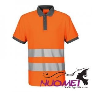 D0138 HIGH VISIBILITY REFLECTIVE PIQUE POLO SHIRT