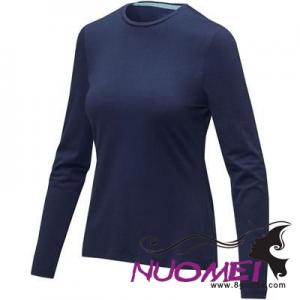 D0143 PONOKA LONG SLEEVE LADIES GOTS ORGANIC TEE SHIRT