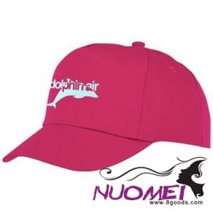 F0099 FENIKS CHILDRENS 5 PANEL CAP in Pink