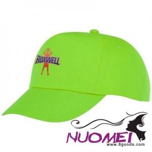 F0105 FENIKS CHILDRENS 5 PANEL CAP in Apple Green