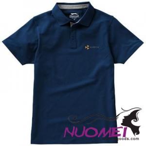 D0162 HACKER SHORT SLEEVE POLO in Navy