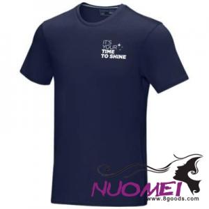 D0171 AZURITE SHORT SLEEVE MENS GOTS ORGANIC TEE SHIRT XS in Navy