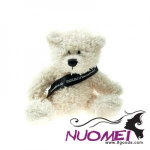 B0056  16CM SNOWY BEAR with Sash