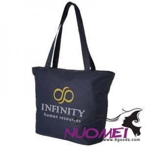 B0435 PANAMA ZIPPERED TOTE BAG in Navy