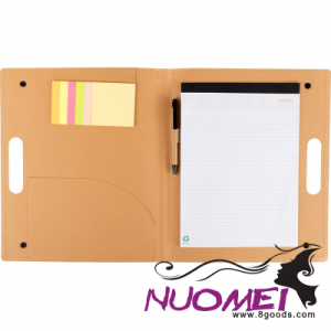 B0534 CARDBOARD CARD WRITING FOLDER in Brown