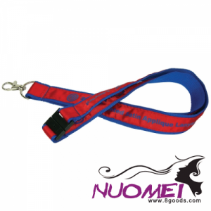 F0493 20MM WOVEN APPLIQUE LANYARD