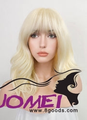 D1000 Billie Eilish Golden Blonde Wavy Synthetic Wig