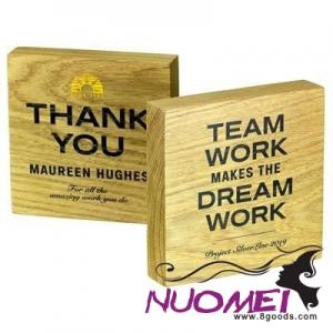 F0649 OAK MESSAGE CUBE BLOCK