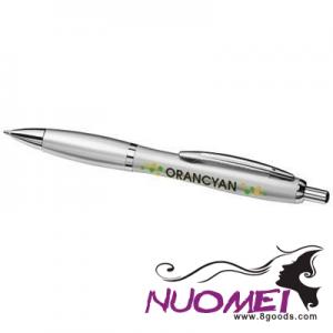 D0657 METAL CURVY BALL PEN-SL in Silver