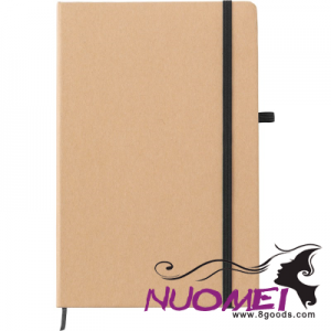 A0259 NOTE BOOK STONE PAPER (APPROX A5) in Black