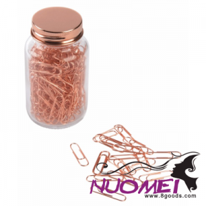 A0275 COPPER CLIP PAPER CLIPS in Jar