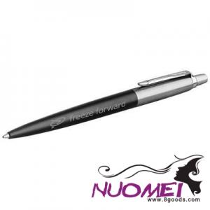 D0679 JOTTER BOND STREET BALL PEN in Black Solid-silver