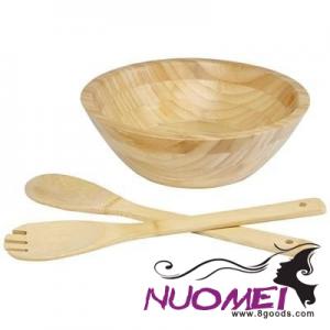 F0710 BAMBOO SALAD BOWL AND TOOLS