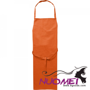 F0723 COTTON APRON in Orange