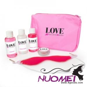 F0913 6PC PINK PAMPER KIT in a Pink Bag