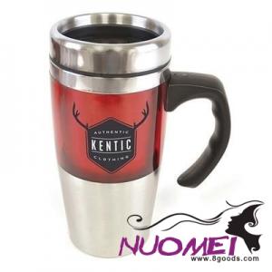 H0474 REMBRANDT TRAVEL MUG in Red